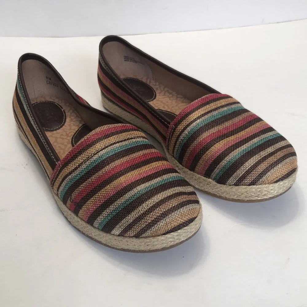 B.O.C Multi-Color Fabric Upper Slip-On Espadrilles size 8